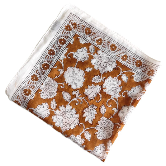 Foulard bandana coton Block Print- AGRA