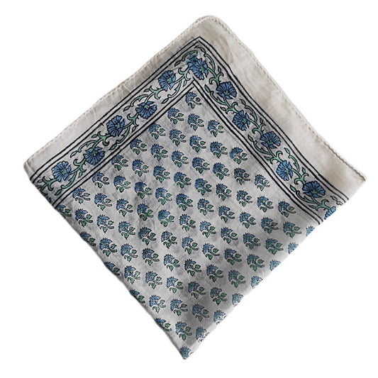 Foulard Bandana coton Block print- JAIPUR