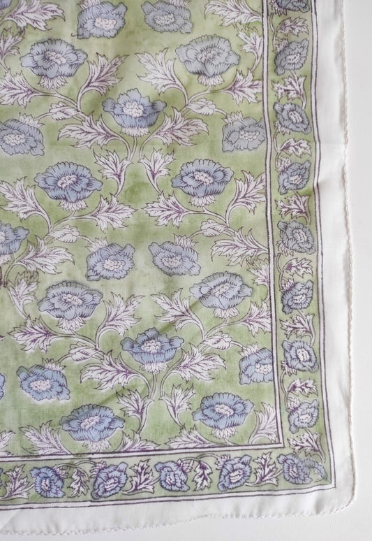 Foulard bandana coton Block Print- BANGALORE