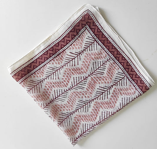 Foulard bandana coton Block print- COCHIN